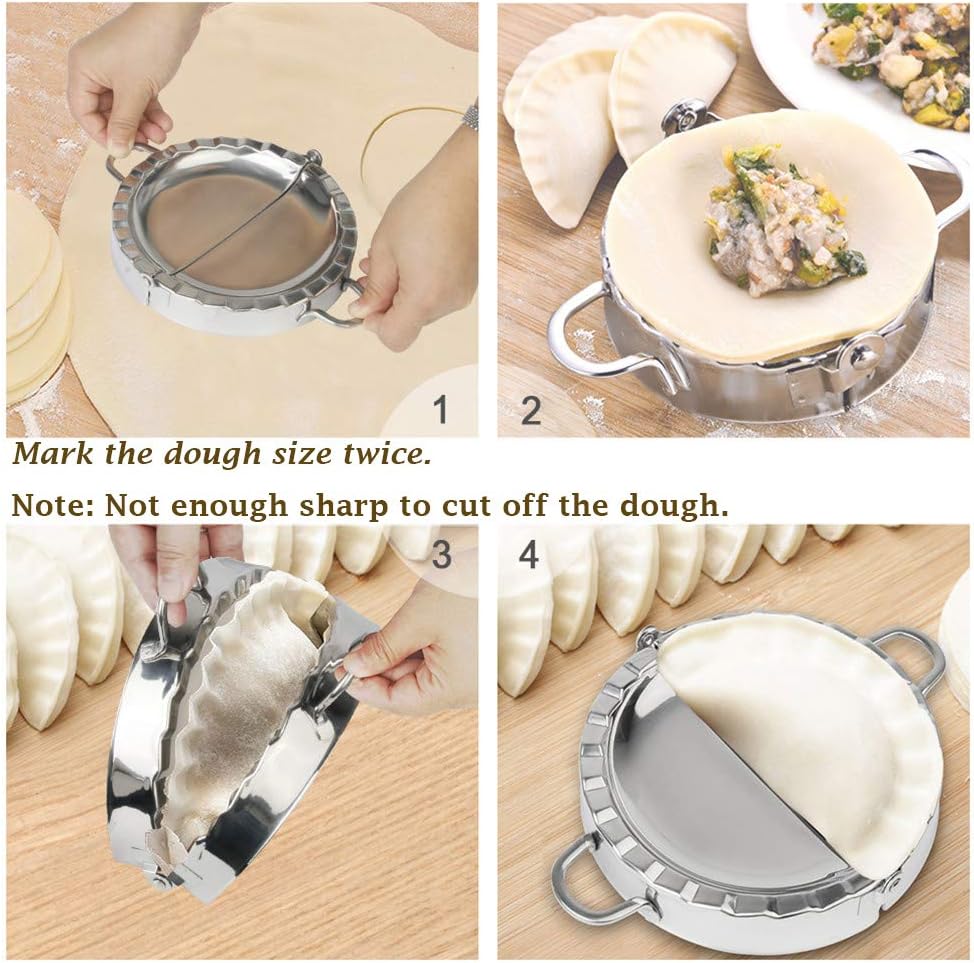 Large Empanada Maker, 6.4 inch Stainless Steel Empanada Press, Pastry Tools, Pocket Pie — view 3