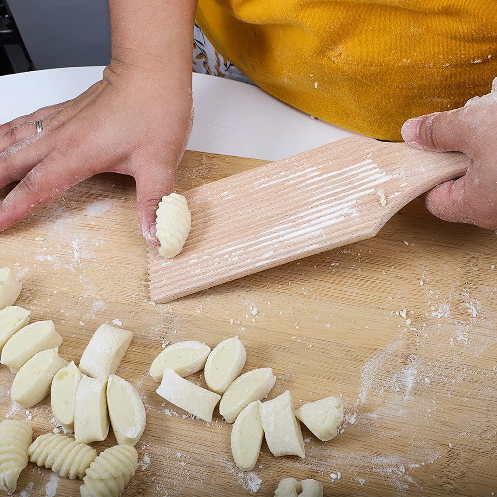 2 PCS Wooden Gnocchi Boards, Homemade Pasta Tool, Homemade Butter Paddles ( 2.7 in wide) — view 3