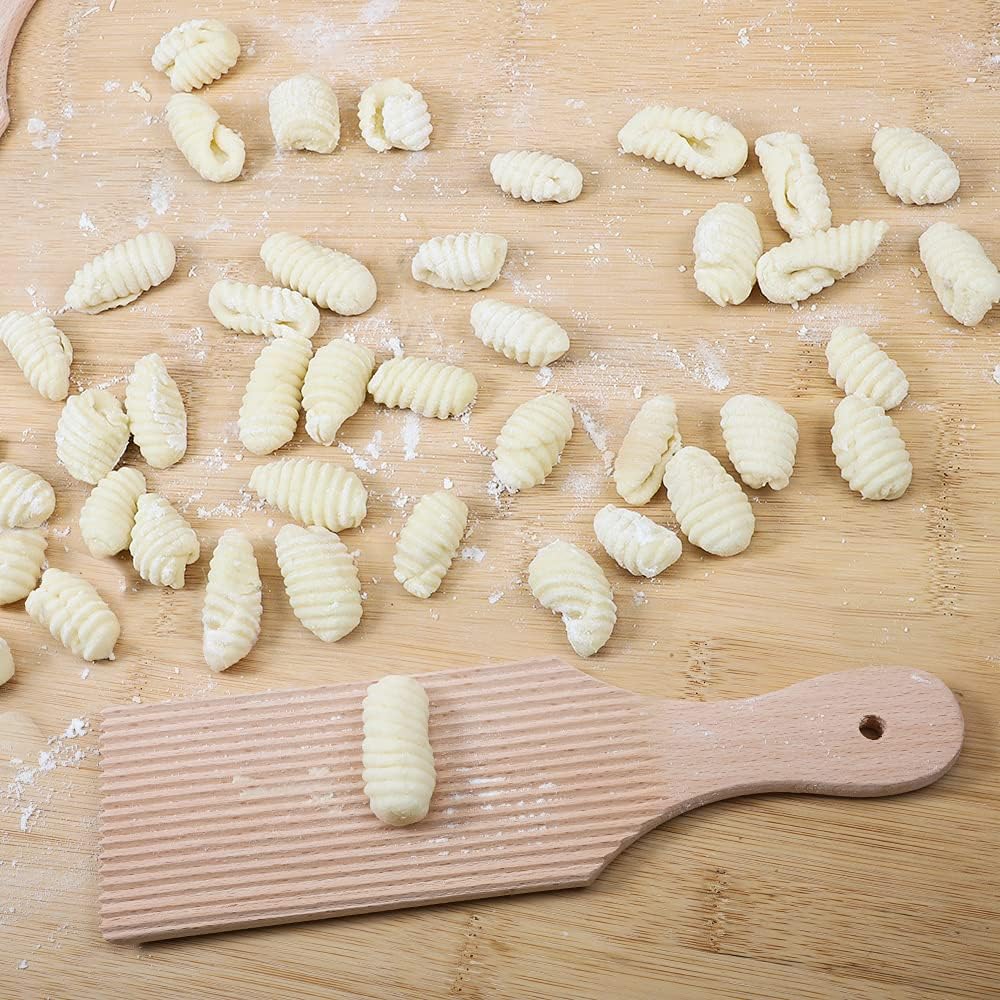2 PCS Wooden Gnocchi Boards, Homemade Pasta Tool, Homemade Butter Paddles ( 2.7 in wide) — view 4